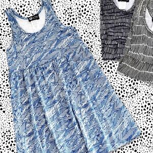 Always A.Line Hawaii - Girls sun dress in Diagonal Feathers Print